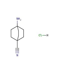 Astatech 4-AMINOBICYCLO[2.2.2]OCTANE-1-CARBONITRILE HCL; 1G; Purity 95%; MDL-MFCD23135491